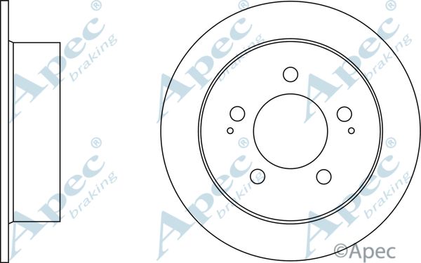 APEC BRAKING Bremžu diski DSK2712